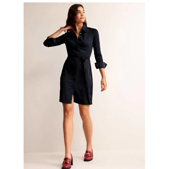 Boden Dresses & Skirts - NWT Boden black cotton shirt dress size 6